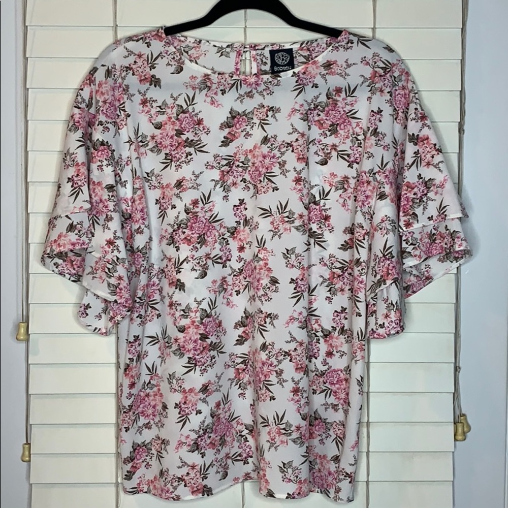 Bobeau floral blouse | Size M